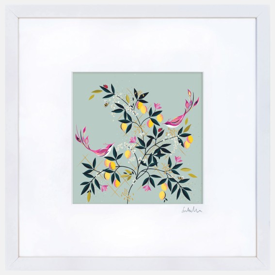 Duck Egg Orchard Large Wall Art