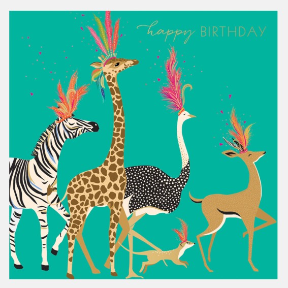 Party Animals Birthday Card