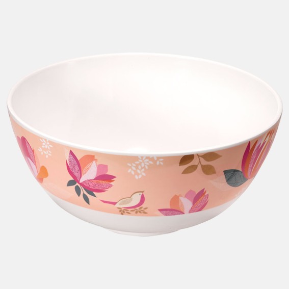 Peony Melamine Salad Bowl