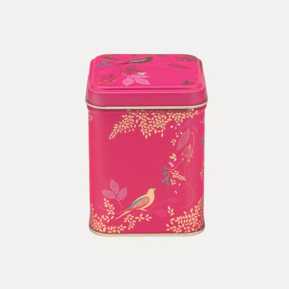 Pink Birds Mini Rectangular Tin