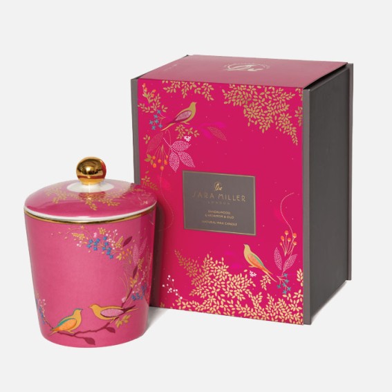 Pink Birds Sandalwood, Cardamon & Oud Candle