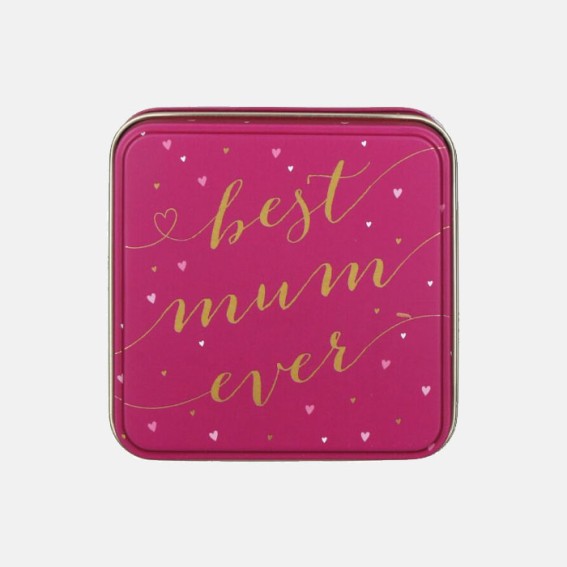 Little Gestures Best Mum Ever Small Square Tin