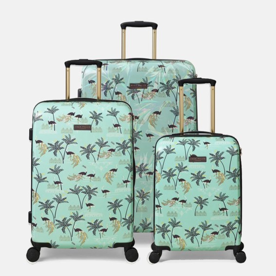 Mint Ostrich & Palms Cabin, Medium & Large Bundle