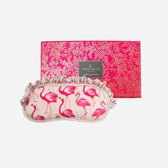 Flamingo Silk Eye Mask