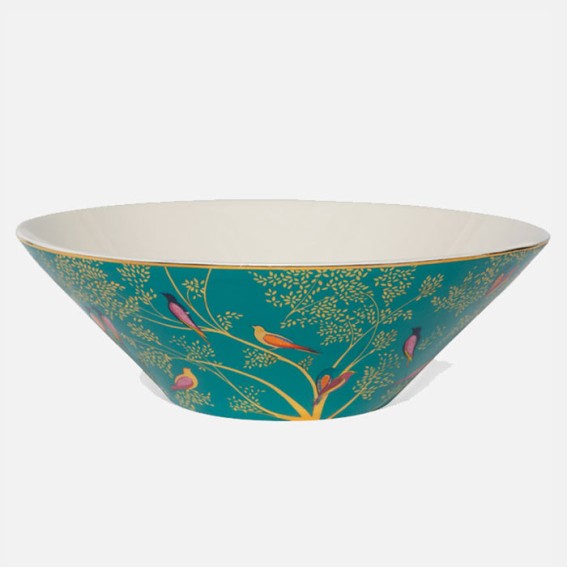 Green Birds Large Salad Bowl