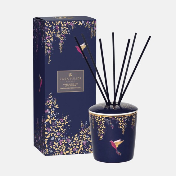 Navy Hummingbird Amber, Orchid & Lotus Blossom Diffuser