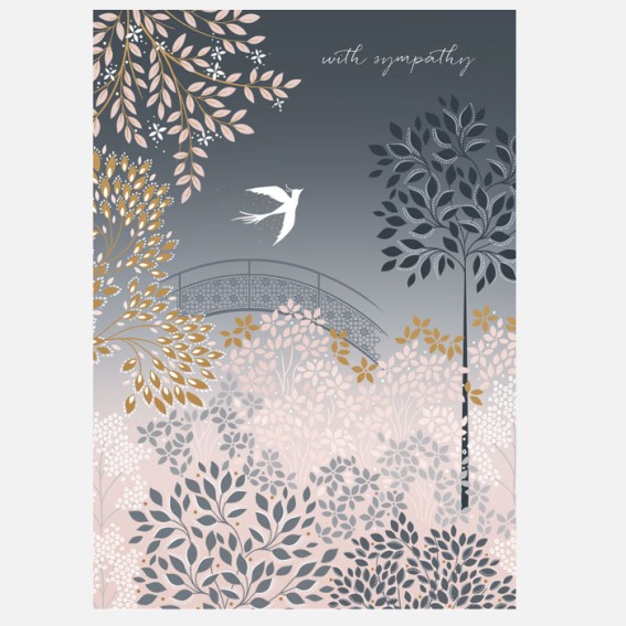 Pagoda Garden Sympathy Card