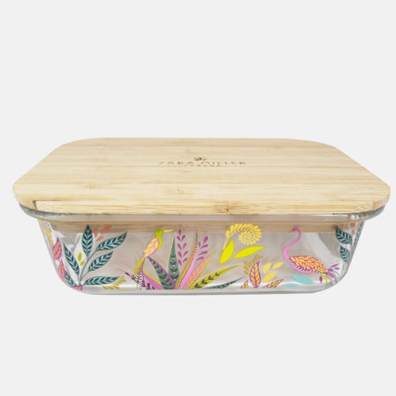 Savannah Botanic Paradise Large Glass Lunch Box