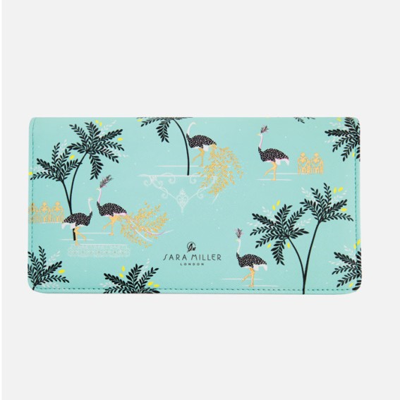 Ostrich & Palms Travel Wallet