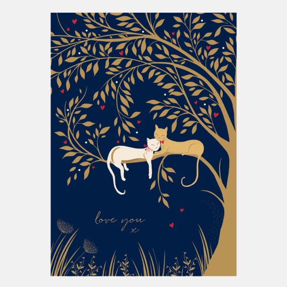 Love You Like Catnip Valentine Card