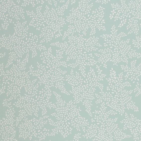 Duck Egg Little Leaves Wallpaper SAMPLE