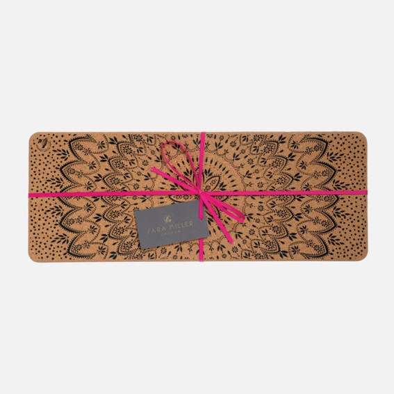 Artisanne Noir Long Rectangular Cork Trivet