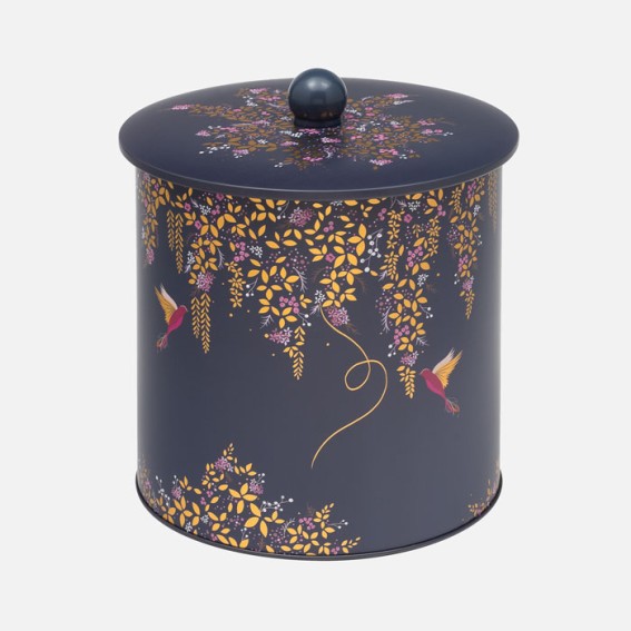 Navy Hummingbird Biscuit Barrel