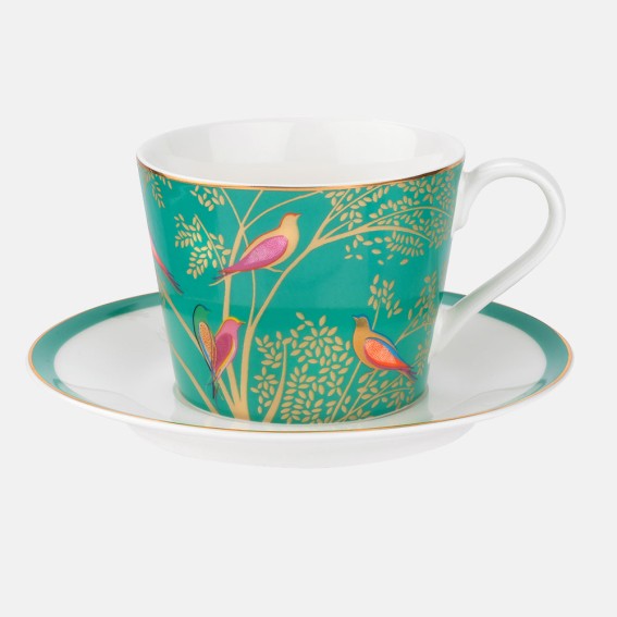 Green Bird Teacup