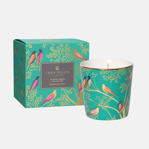 Green Birds Mandarin, Tuberose & Wild Musk Candle