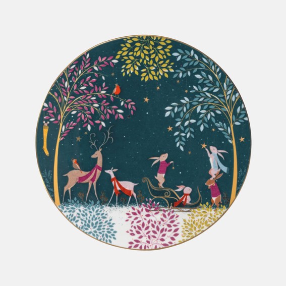 Woodland Tales Deer & Robin Serving Plate