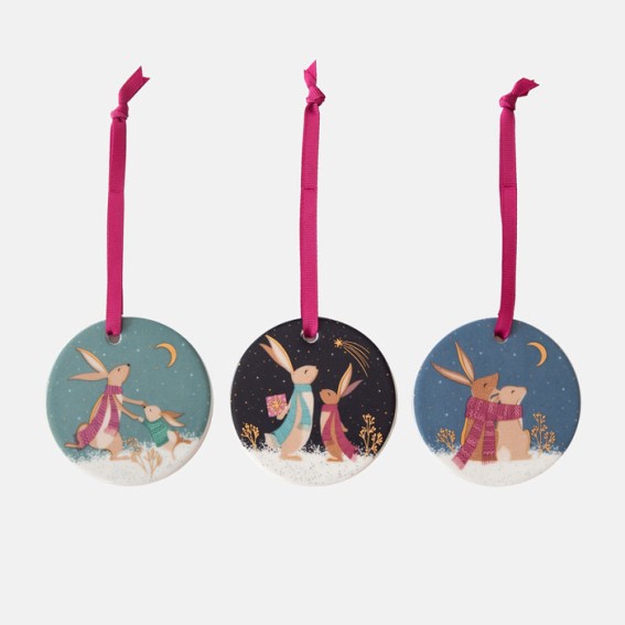 Woodland Tales Ornaments - Set of 3