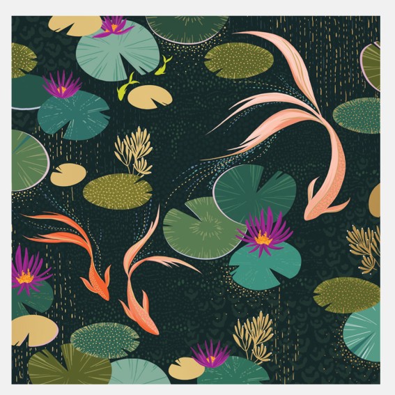 Lotus Pond Card
