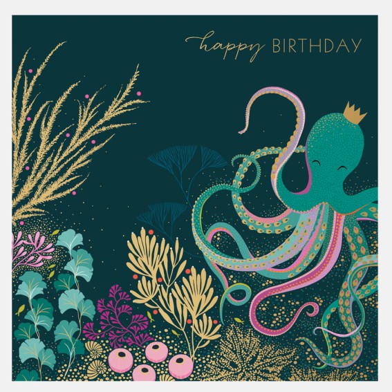 Octopus Garden Birthday Card