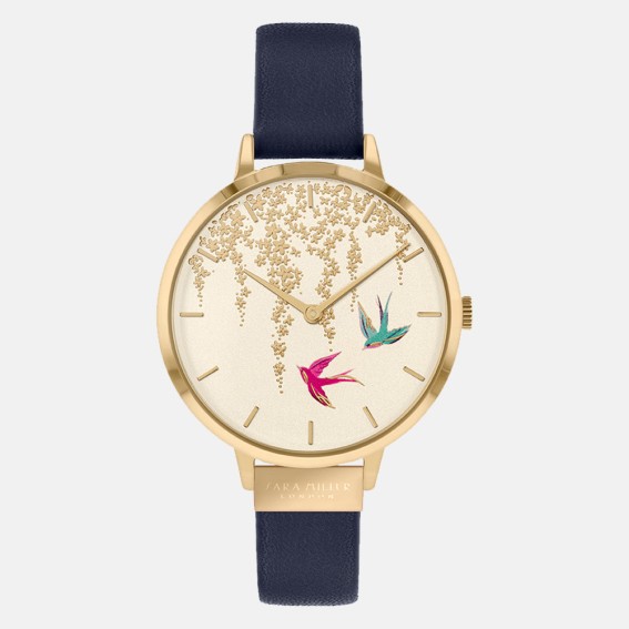 Swallow Gold Navy Watch