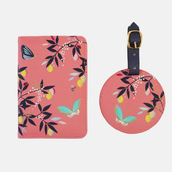 Coral Orchard Butterfly Travel Set