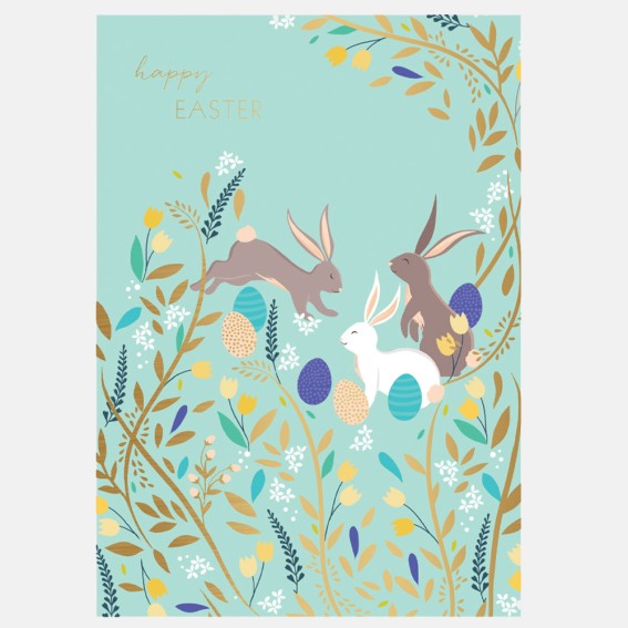 Happy Bunnies Easter Card