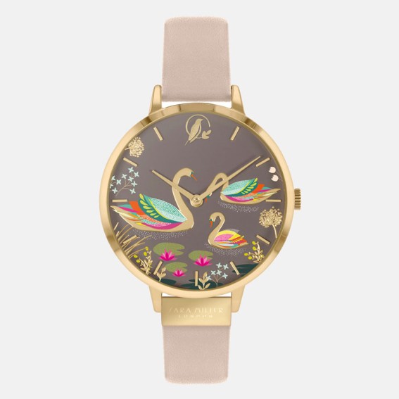 Swan Gold Nude Watch