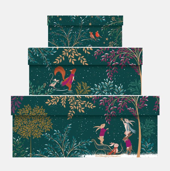 Woodland Tales Mixed Gift Boxes - Set of 3