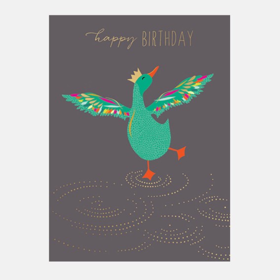 Happy Birthday Dancing Duck Card