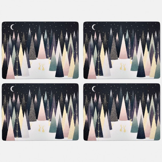 Frosted Pines Large Placemats - Set of 4