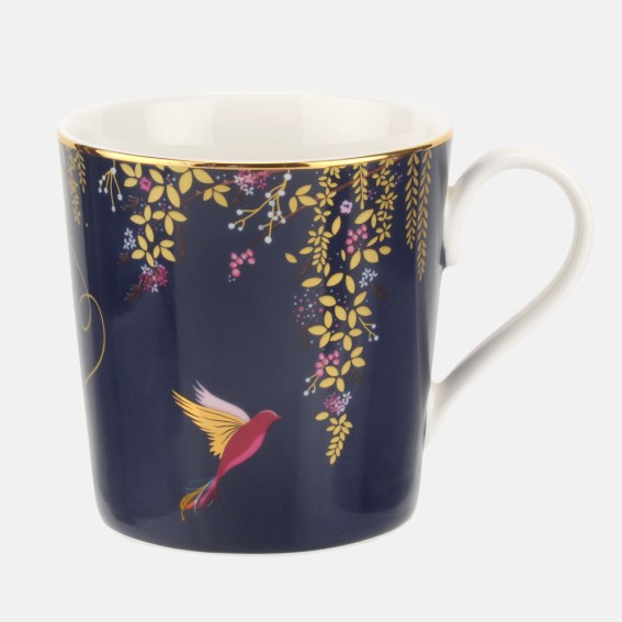 Navy Hummingbird Mug