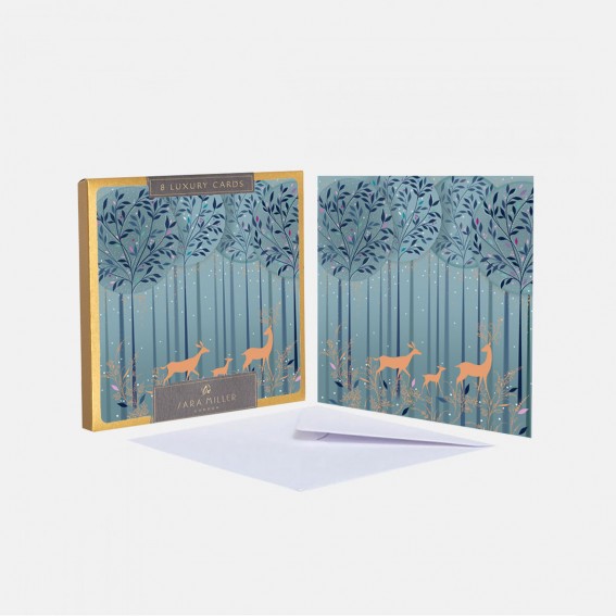 Luxury Magical Deer Christmas Card - Box of 8