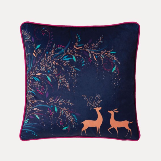 Magical Deer Feather Filled Cushion