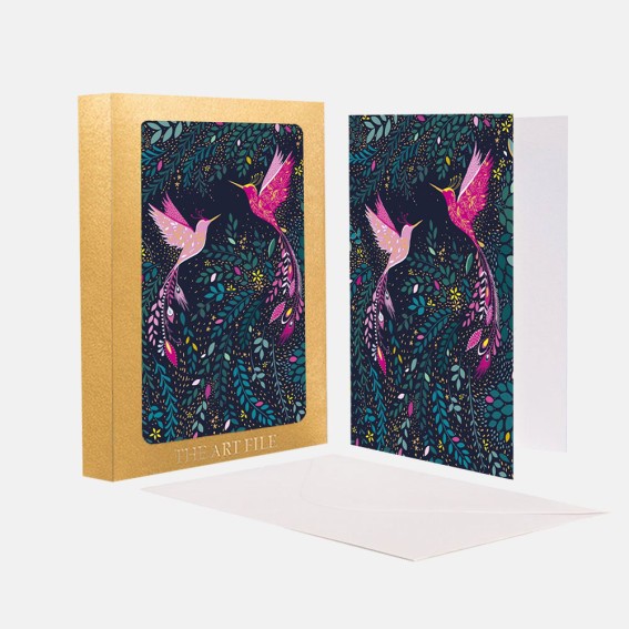 Hummingbird Paradise Notecard – Set of 10 Cards 