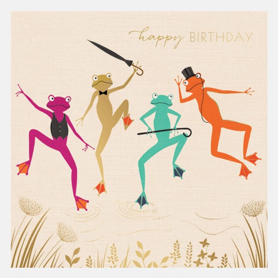 Happy Birthday Dancing Frogs