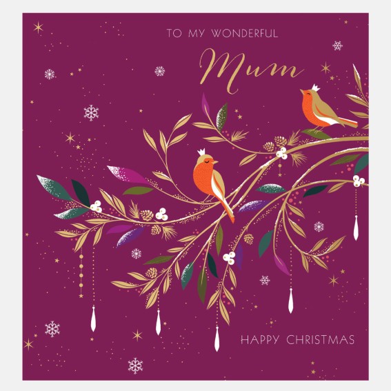 Robin Mum Christmas Card