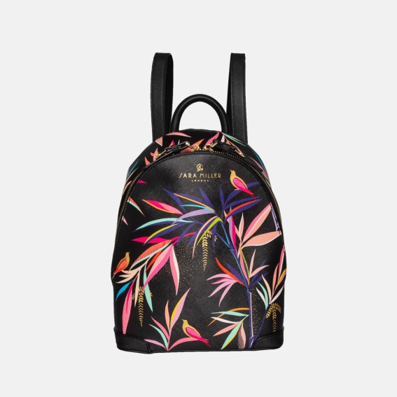 Black Bamboo Mini Backpack