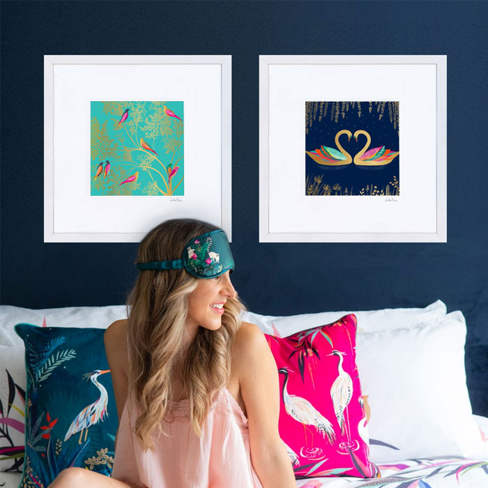 wall-art-green-swans